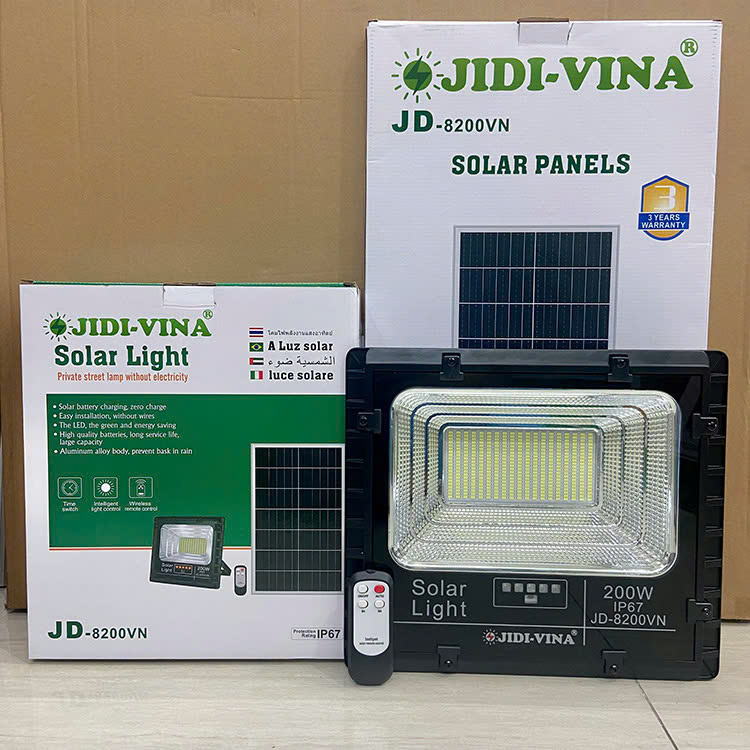 Bộ Đèn Năng Lượng Mặt Trời 200W