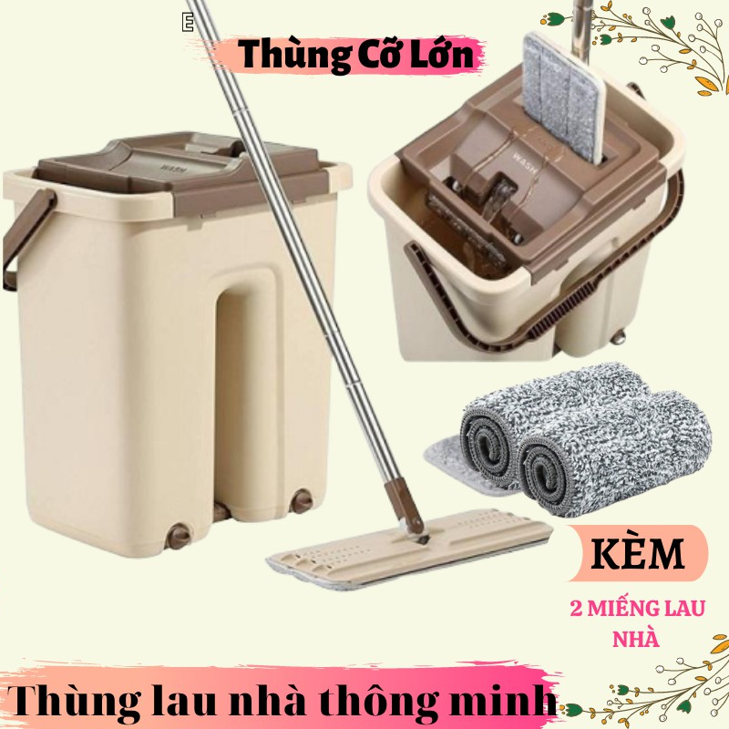 BỘ LAU NHÀ 2 NGĂN TỰ VẮT LỚN MYSUTA