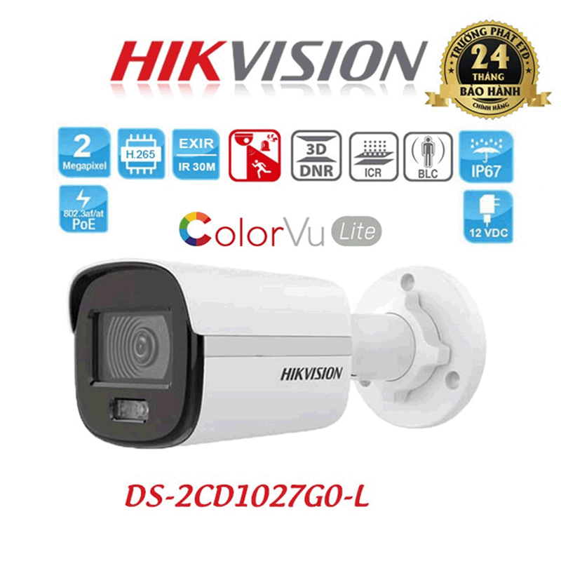 Camera IP HIKVISION DS-2CD1027G0-L 2MP