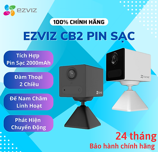 Camera (Trong Nhà) dùng pin EZVIZ CS-CB2 2MP CHÍNH HÃNG