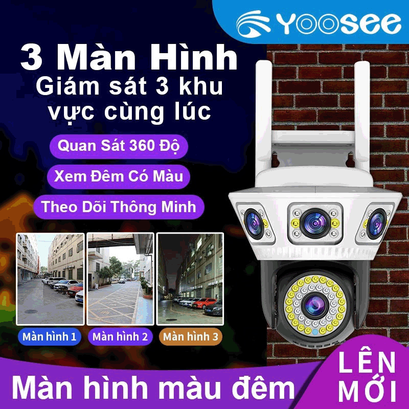 TÍNH NĂNG THÔNG MINH VƯỢT TRỘI CỦA CAMERA YOOSEE 3 mắt xem cùng lúc
