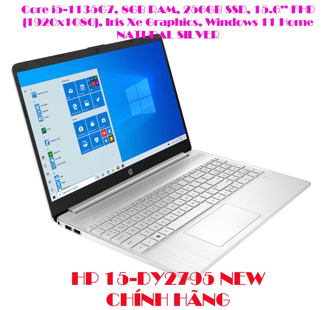 LAPTOP HP 15-DY2795 Core i5-1135G7, 8GB RAM, 256GB SSD, 15.6