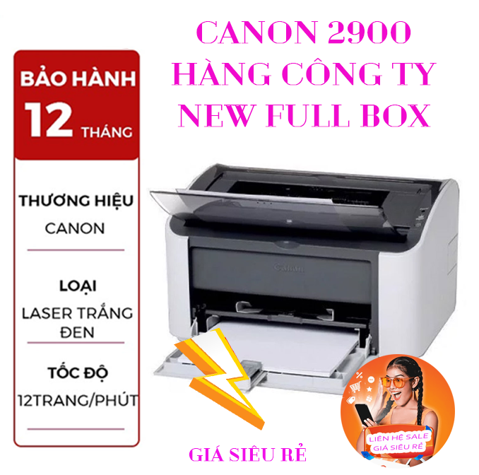 MÁY IN LASER CANON 2900 HÀNG CÔNG TY