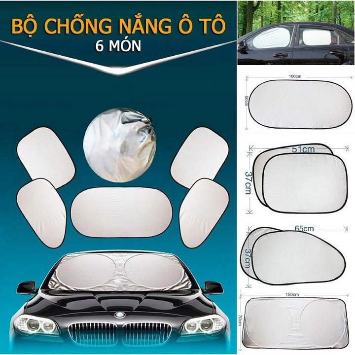 SET 6 MÓN CHE NẮNG XE HƠI OTO